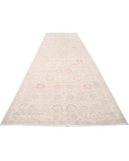 Serenity 6' 2" X 19' 6" Hand Knotted Wool Rug 6' 2" X 19' 6" (188 X 594) / Ivory / Wool