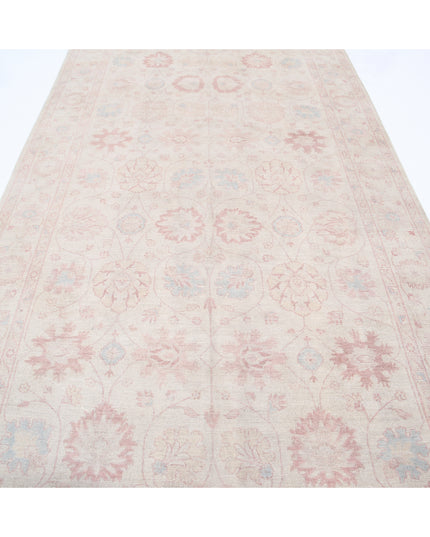Serenity 6' 2" X 19' 6" Hand Knotted Wool Rug 6' 2" X 19' 6" (188 X 594) / Ivory / Wool