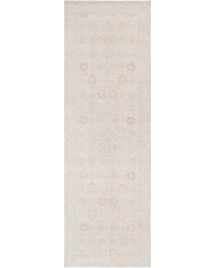 Serenity 6' 2" X 19' 6" Hand Knotted Wool Rug 6' 2" X 19' 6" (188 X 594) / Ivory / Wool