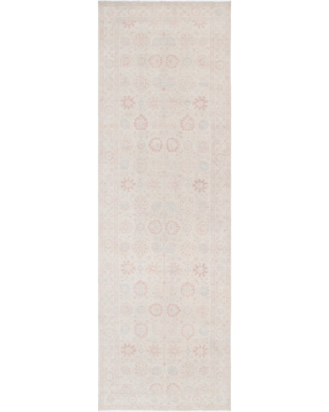 Serenity 6' 2" X 19' 6" Hand Knotted Wool Rug 6' 2" X 19' 6" (188 X 594) / Ivory / Wool