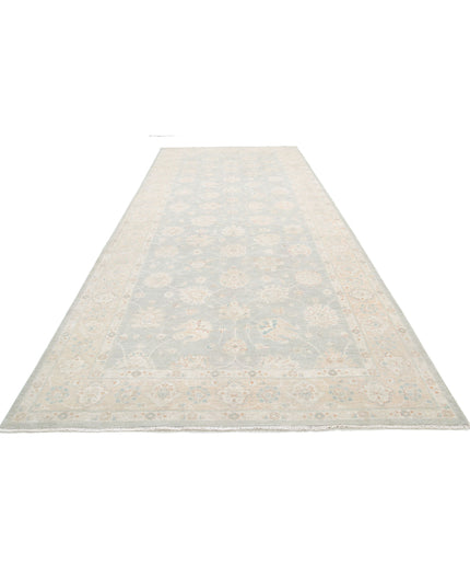Serenity 6' 5" X 15' 10" Hand Knotted Wool Rug 6' 5" X 15' 10" (196 X 482) / Grey / Wool
