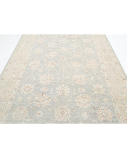 Serenity 6' 5" X 15' 10" Hand Knotted Wool Rug 6' 5" X 15' 10" (196 X 482) / Grey / Wool