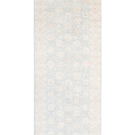 Serenity 6' 5" X 15' 10" Hand Knotted Wool Rug 6' 5" X 15' 10" (196 X 482) / Grey / Wool