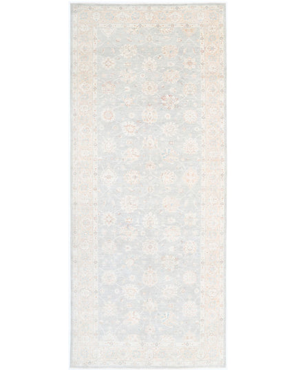 Serenity 6' 5" X 15' 10" Hand Knotted Wool Rug 6' 5" X 15' 10" (196 X 482) / Grey / Wool