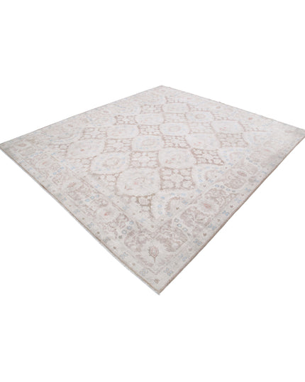 Serenity 8' 0" X 9' 1" Hand Knotted Wool Rug 8' 0" X 9' 1" (244 X 277) / Brown / Wool