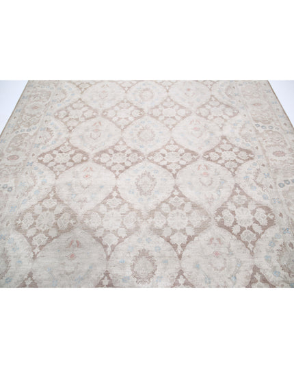 Serenity 8' 0" X 9' 1" Hand Knotted Wool Rug 8' 0" X 9' 1" (244 X 277) / Brown / Wool