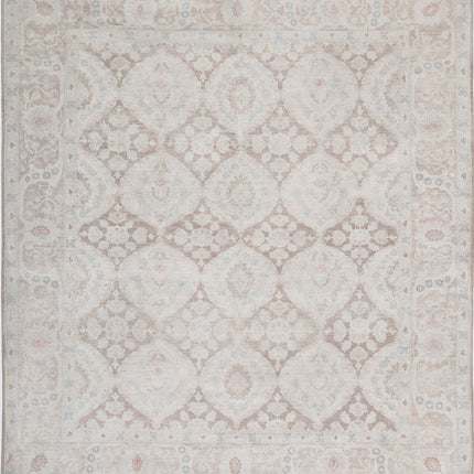 Serenity 8' 0" X 9' 1" Hand Knotted Wool Rug 8' 0" X 9' 1" (244 X 277) / Brown / Wool
