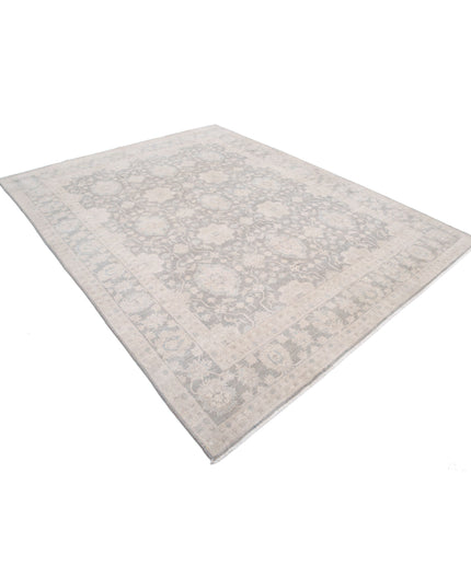 Serenity 7' 9" X 10' 1" Hand Knotted Wool Rug 7' 9" X 10' 1" (236 X 307) / Grey / Wool