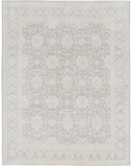 Serenity 7' 9" X 10' 1" Hand Knotted Wool Rug 7' 9" X 10' 1" (236 X 307) / Grey / Wool