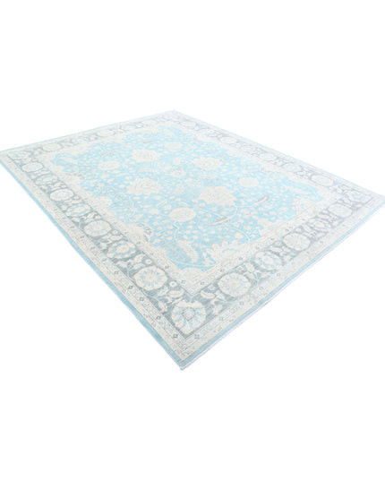 Serenity 7' 11" X 9' 7" Hand Knotted Wool Rug 7' 11" X 9' 7" (241 X 292) / Blue / Wool