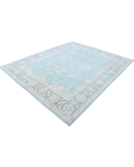 Serenity 7' 11" X 9' 7" Hand Knotted Wool Rug 7' 11" X 9' 7" (241 X 292) / Blue / Wool