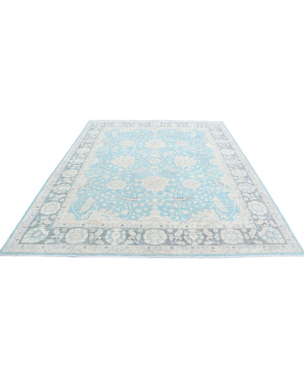 Serenity 7' 11" X 9' 7" Hand Knotted Wool Rug 7' 11" X 9' 7" (241 X 292) / Blue / Wool