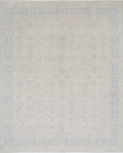 Serenity 7' 10" X 9' 7" Hand Knotted Wool Rug 7' 10" X 9' 7" (239 X 292) / Ivory / Wool
