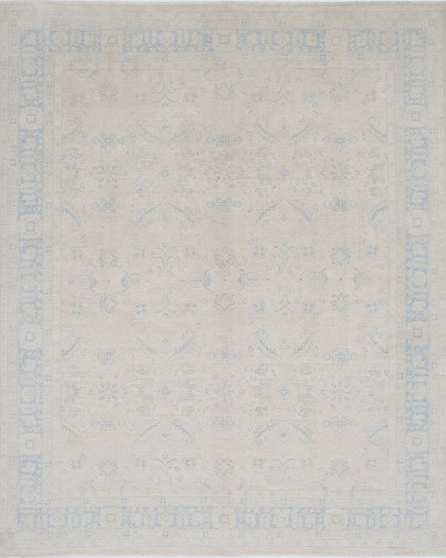 Serenity 7' 10" X 9' 7" Hand Knotted Wool Rug 7' 10" X 9' 7" (239 X 292) / Ivory / Wool