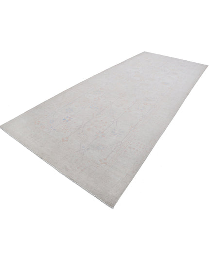 Serenity 5' 11" X 14' 2" Hand Knotted Wool Rug 5' 11" X 14' 2" (180 X 432) / Ivory / Wool