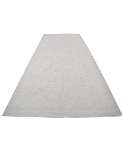 Serenity 5' 11" X 14' 2" Hand Knotted Wool Rug 5' 11" X 14' 2" (180 X 432) / Ivory / Wool
