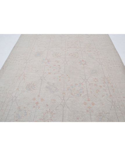 Serenity 5' 11" X 14' 2" Hand Knotted Wool Rug 5' 11" X 14' 2" (180 X 432) / Ivory / Wool