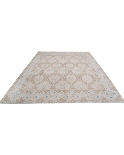 Serenity 8' 10" X 11' 7" Hand Knotted Wool Rug 8' 10" X 11' 7" (269 X 353) / Brown / Wool