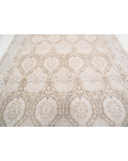 Serenity 8' 10" X 11' 7" Hand Knotted Wool Rug 8' 10" X 11' 7" (269 X 353) / Brown / Wool