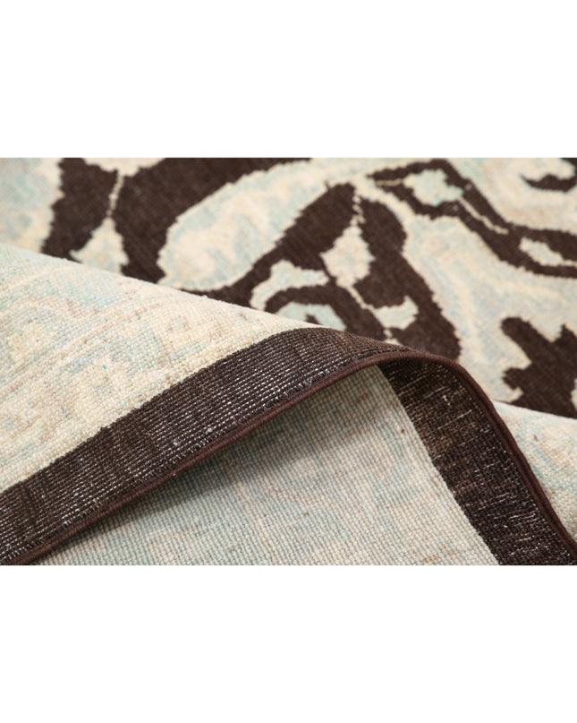 Serenity 8' 10" X 11' 6" Hand Knotted Wool Rug 8' 10" X 11' 6" (269 X 351) / Brown / Wool