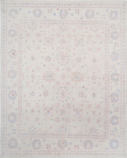 Serenity 7' 11" X 9' 9" Hand Knotted Wool Rug 7' 11" X 9' 9" (241 X 297) / Ivory / Wool