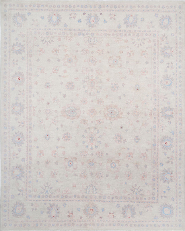 Serenity 7' 11" X 9' 9" Hand Knotted Wool Rug 7' 11" X 9' 9" (241 X 297) / Ivory / Wool