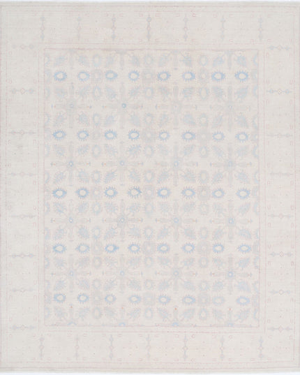 Serenity 8' 0" X 9' 7" Hand Knotted Wool Rug 8' 0" X 9' 7" (244 X 292) / Ivory / Wool