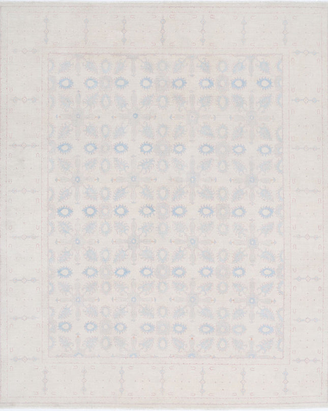 Serenity 8' 0" X 9' 7" Hand Knotted Wool Rug 8' 0" X 9' 7" (244 X 292) / Ivory / Wool