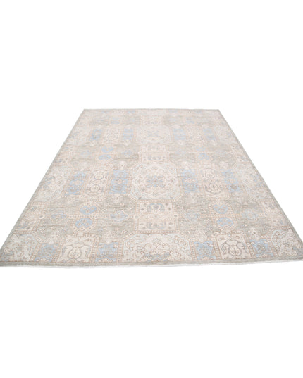 Serenity 7' 8" X 9' 8" Hand Knotted Wool Rug 7' 8" X 9' 8" (234 X 295) / Green / Wool