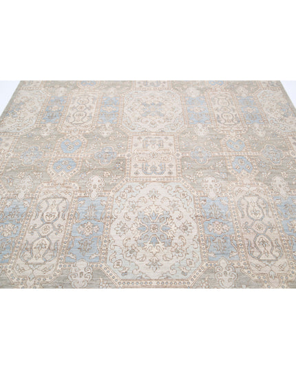 Serenity 7' 8" X 9' 8" Hand Knotted Wool Rug 7' 8" X 9' 8" (234 X 295) / Green / Wool