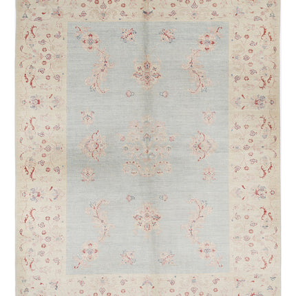 Serenity 5' 2" X 6' 9" Hand Knotted Wool Rug 5' 2" X 6' 9" (158 X 206) / Blue / Wool