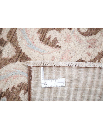 Serenity 4' 9" X 10' 9" Hand Knotted Wool Rug 4' 9" X 10' 9" (145 X 328) / Brown / Wool