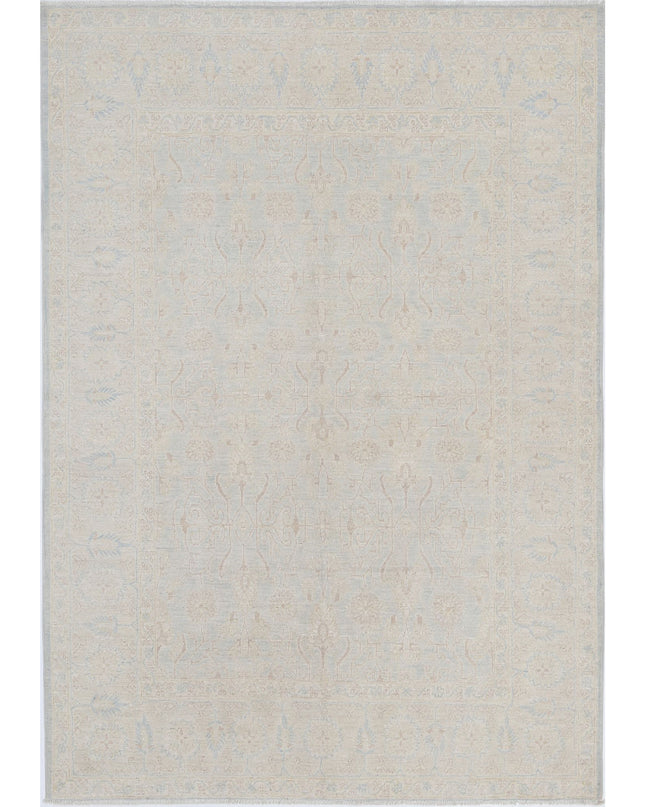 Serenity 4' 10" X 6' 10" Hand Knotted Wool Rug 4' 10" X 6' 10" (147 X 208) / Ivory / Wool