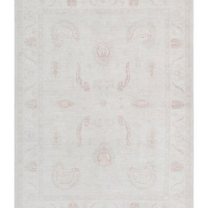 Serenity 4' 11" X 7' 0" Hand Knotted Wool Rug 4' 11" X 7' 0" (150 X 213) / Ivory / Wool