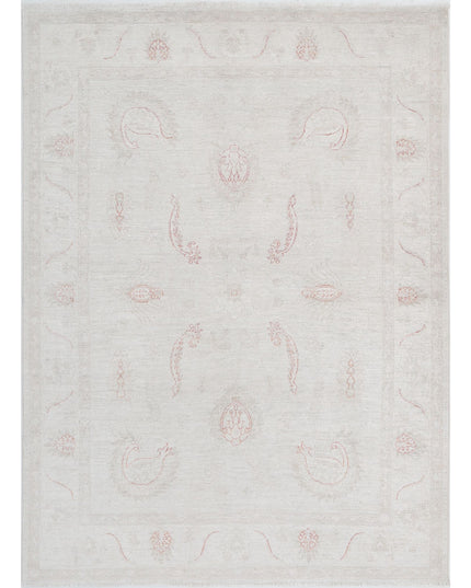 Serenity 4' 11" X 7' 0" Hand Knotted Wool Rug 4' 11" X 7' 0" (150 X 213) / Ivory / Wool