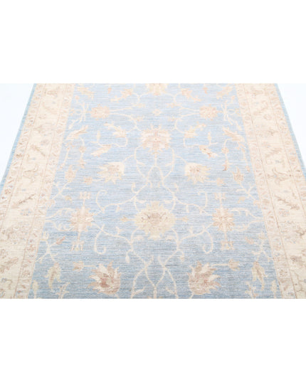 Serenity 4' 9" X 6' 11" Hand Knotted Wool Rug 4' 9" X 6' 11" (145 X 211) / Blue / Wool