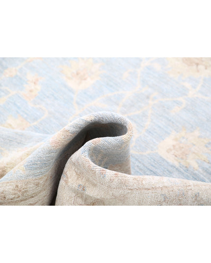 Serenity 4' 9" X 6' 11" Hand Knotted Wool Rug 4' 9" X 6' 11" (145 X 211) / Blue / Wool