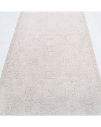 Serenity 3' 10" X 11' 2" Hand Knotted Wool Rug 3' 10" X 11' 2" (117 X 340) / Ivory / Wool