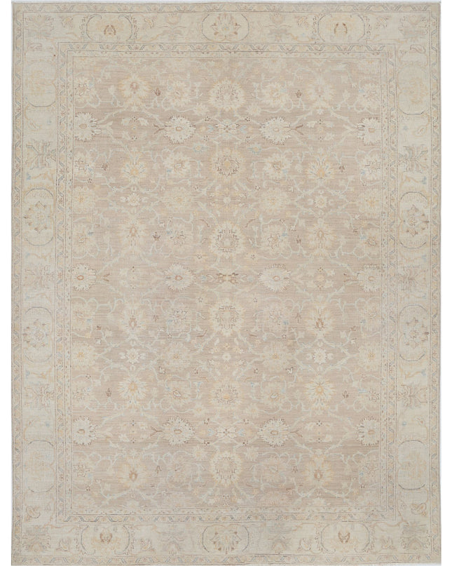 Serenity 4' 0" X 9' 2" Hand Knotted Wool Rug 4' 0" X 9' 2" (122 X 280) / Brown / Wool