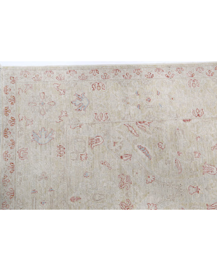 Serenity 3' 5" X 10' 6" Hand Knotted Wool Rug 3' 5" X 10' 6" (104 X 320) / Ivory / Wool