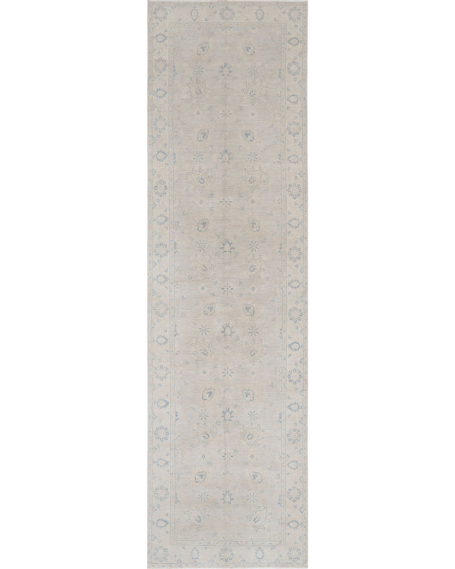 Serenity 3' 11" X 13' 9" Hand Knotted Wool Rug 3' 11" X 13' 9" (119 X 419) / Brown / Wool