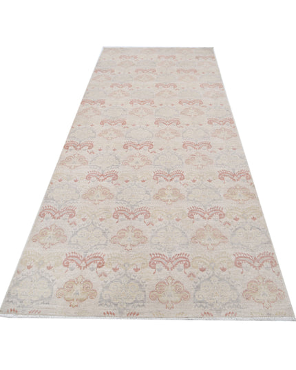 Serenity 4' 0" X 10' 2" Hand Knotted Wool Rug 4' 0" X 10' 2" (122 X 310) / Ivory / Wool