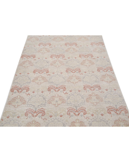 Serenity 4' 0" X 10' 2" Hand Knotted Wool Rug 4' 0" X 10' 2" (122 X 310) / Ivory / Wool