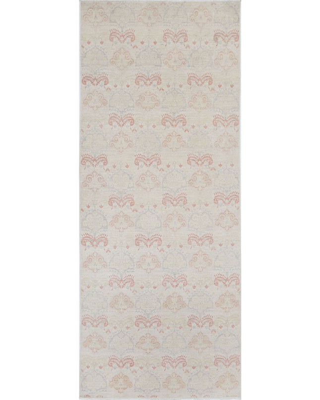 Serenity 4' 0" X 10' 2" Hand Knotted Wool Rug 4' 0" X 10' 2" (122 X 310) / Ivory / Wool
