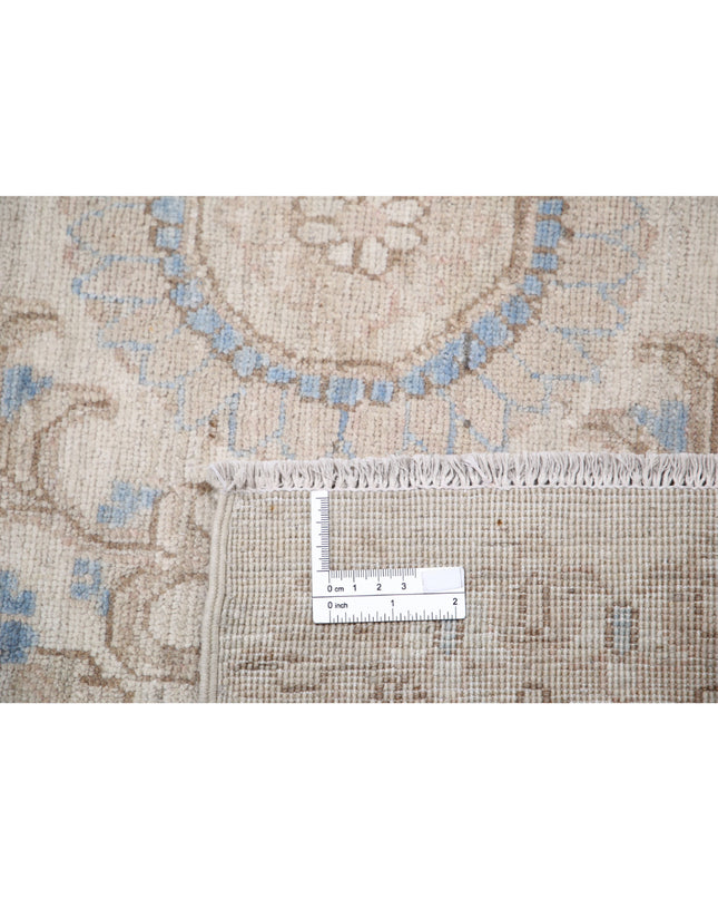 Serenity 6' 6" X 11' 0" Hand Knotted Wool Rug 6' 6" X 11' 0" (198 X 335) / Ivory / Wool