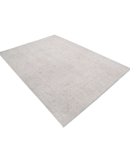 Serenity 6' 1" X 8' 4" Hand Knotted Wool Rug 6' 1" X 8' 4" (185 X 254) / Ivory / Wool