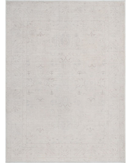 Serenity 6' 1" X 8' 4" Hand Knotted Wool Rug 6' 1" X 8' 4" (185 X 254) / Ivory / Wool