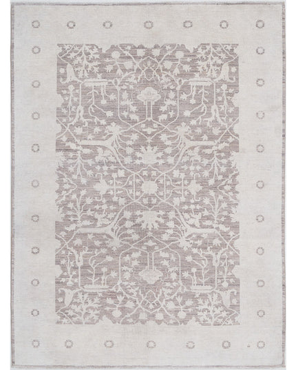 Serenity 6' 0" X 8' 2" Hand Knotted Wool Rug 6' 0" X 8' 2" (183 X 249) / Brown / Wool