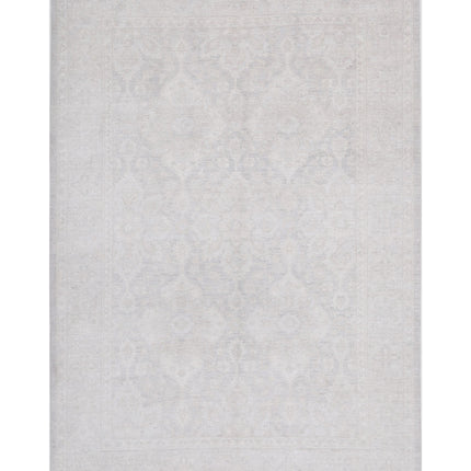 Serenity 6' 3" X 9' 7" Hand Knotted Wool Rug 6' 3" X 9' 7" (191 X 292) / Brown / Wool