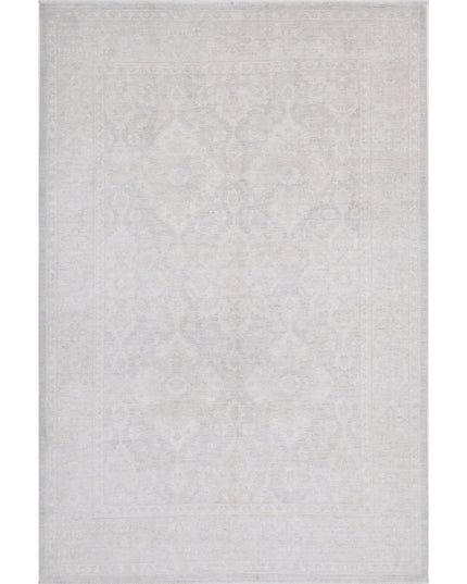 Serenity 6' 3" X 9' 7" Hand Knotted Wool Rug 6' 3" X 9' 7" (191 X 292) / Brown / Wool